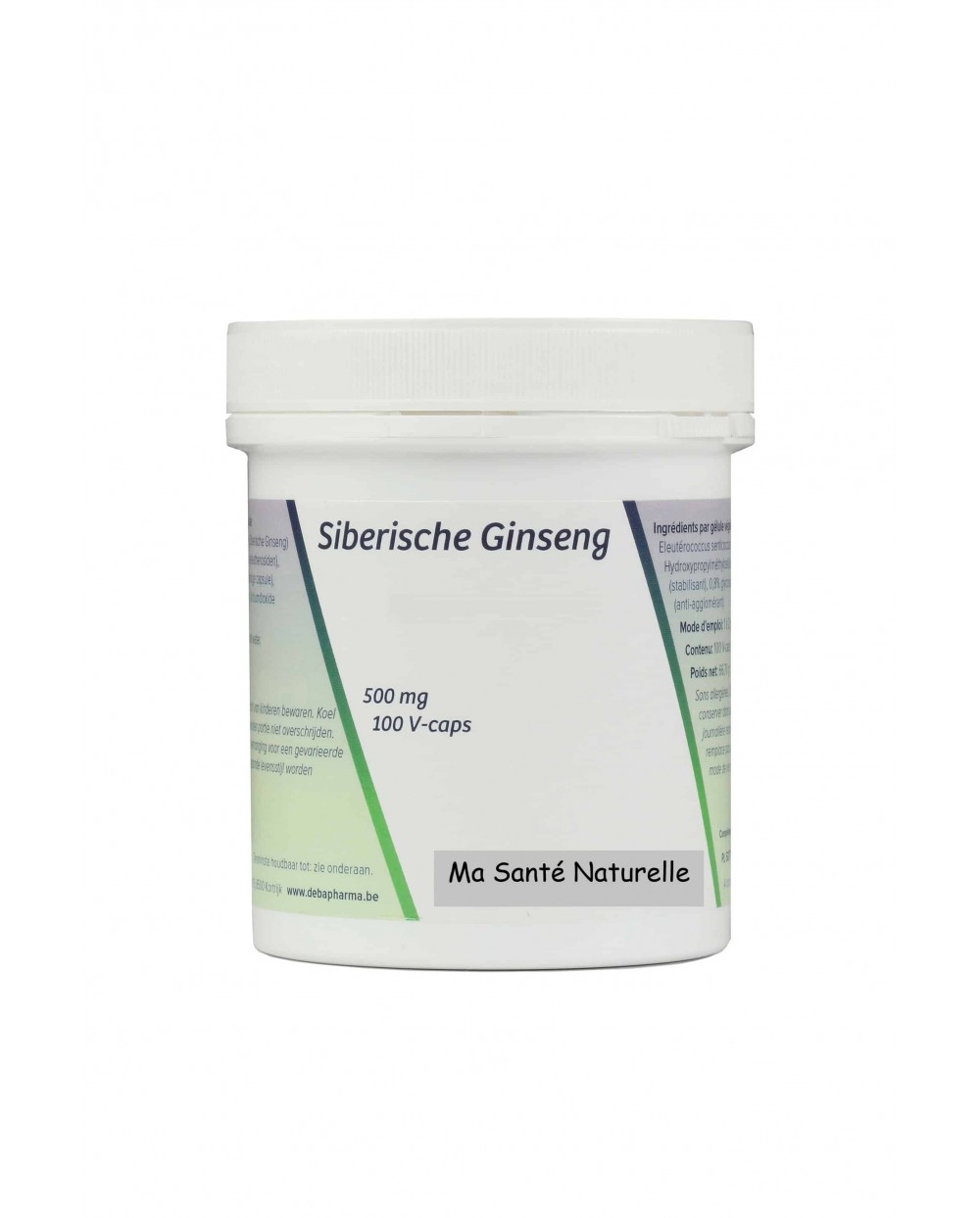 Ginseng de Sibérie 500 mg ELEUTHEROCOCCUS 5:1 extrait 500 mg 0,9% eleutherosides 100 capsules