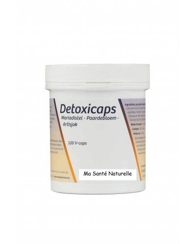 detoxicaps,chardon marie,pissenlit, artichaut,extraits standardises 120 capsules