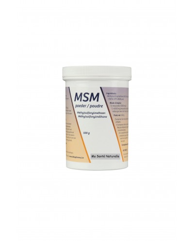 M.S.M. (MéthylSulphonylMéthane) poudre (OPTI-M.S.M.) 500 grammes
